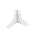 Heavy Duty Steel Corner Brace White Metal Shelf Bracket For Wire Shelving And Rack Joint Reinforcement Kicks Out Wobble