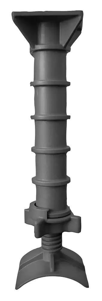 Adjustable Motorbike Fork Stand Heavy Duty Dirt Bike Transport Rack multi-tiered grey plastic design for stable motocross support.