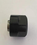 12.7mm Half Inch Collet Nut Cone Fits Hitachi Router M12VE M12VC M12V2 M12SE M12SA2 KM12VC, shown in black heavy-duty metal