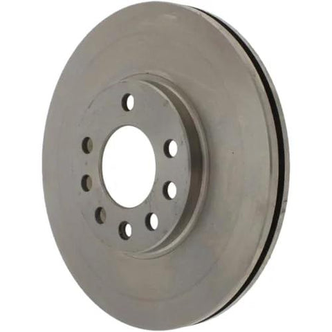 Centric 121.38012 C-Tek front brake rotor; circular metal disc with center hub and lug holes