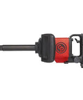 Tough As Nails 1 Inch Air Impact Wrench With 6 Inch Extended D Handle, steel motor, designed for heavy-duty shop grind tasks.