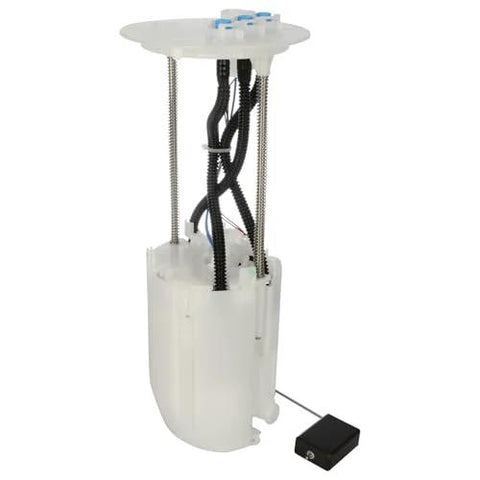 Fuel Pump Assembly Replacement for 2008-2016 Lexus LX570 5.7L and Toyota Land Cruiser 5.7L shown in white with wires and connectors.