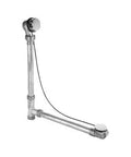 Smooth Operator 13 Inch Cable Operated Bathtub Drain Assembly Featuring No Hassle Pull Chain Stopper And Flex Wrap Overflow Plate Built Tough From Solid Brass with chrome finish.