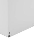 Close-up corner view of Electrical Junction Box Enclosure Made From Premium ABS Plastic For Indoor And Outdoor Control Panels, white