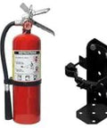 Pack Of 3 5 LB ABC Dry Chemical Fire Extinguishers With Heavy Duty Vehicle Brackets UL Listed 2A 10BC Rating Marine Certified.