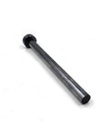 Waterjet pump plunger rod; metal shaft with black end caps for waterjet cutting pump