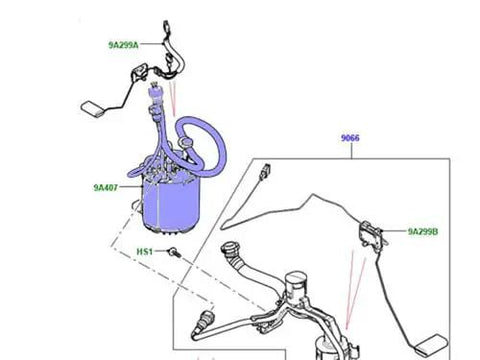 Top Tier Hardened Steel Fuel Pump For Range Rover And Range Rover Sport 4.4 V8 3.0L V6 Diesel Lr036704 installation diagram.