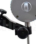 Shars magnetic base indicator holder with dial indicator mounted on black clamp