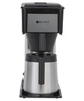 Front view of Speed Brew 10-Cup Home Coffee Brewer With Stainless Steel Hot Water Tank Keeps Water Hot For Quick Brews 70 Oz Capacity Thermal Carafe Black Finish Easy-Access Lid