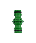 10 Pack Double Male Hose Pipe Connectors Quick Fit Plastic Adapters With Rubber O Ring For Garden Watering Hoses ABS Quick Connectors No Leak Easy Snap On Durable Outdoor Use, shown in close-up image.