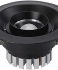DJVHSRI Recessed Lighting Housing Trim Kits Adjustable Angle Ceiling Downlight Thin Round Led Recessed Spot Light in black finish.