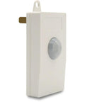 Smart Motion Temperature And Light Sensor HSM200 With Z-Wave Plus, AC Powered, side view with programmable RGB LED