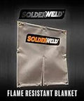 Powerful Magnetic Flame Resistant Blanket With Kevlar Reinforced Stitching Grommets And Built In Slit For Wrapping Hot Repair Areas