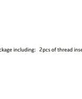 Package includes 2pcs of Stainless Steel Coiled Wire Thread Repair Inserts For Damaged Threads In Metal Multiple Sizes Easy Install