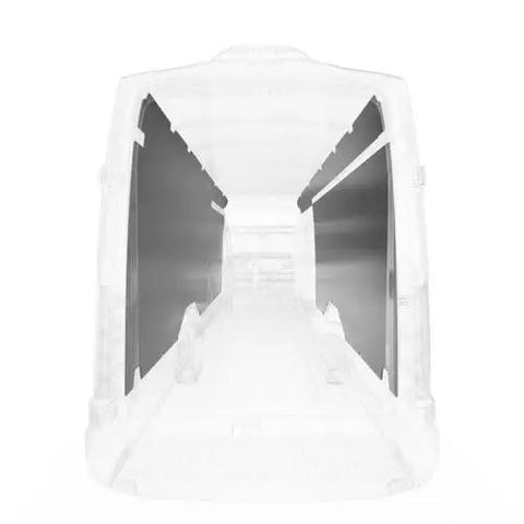 Interior view of Premium White Van Wall Liner Panel With Polypropylene Core And Foil Insulation Includes Mounting Hardware For A Super Smooth Transit 148Wb Install That Just Hits Different Everyday.