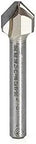 PCD 90 Degree ACM Folding Router Bit One Quarter Inch Shank DRB-450 Industrial Grade with sharp cutting edge for ACM fabrication.