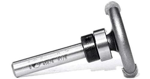 Carbide Tipped Flooring Router Bit Round Nose Cutter For Wood Slots Inlays And Medallions 1-1/4 Inch Diameter