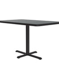 Commercial Grade Rectangular Pub Table 30 By 42 Inches, 29 Inches High, Montana Granite Laminate Top With Backer shown in image.