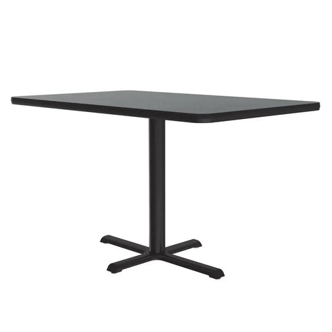 Commercial Grade Rectangular Pub Table 30 By 42 Inches, 29 Inches High, Montana Granite Laminate Top With Backer shown in image.