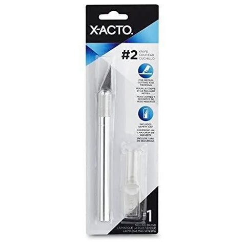X-ACTO #2 precision knife in clear blister packaging with safety cap