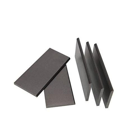 Front view of dark grey carbon vanes for Rietschle vacuum pump DTA80/KTA80, pack of 6.