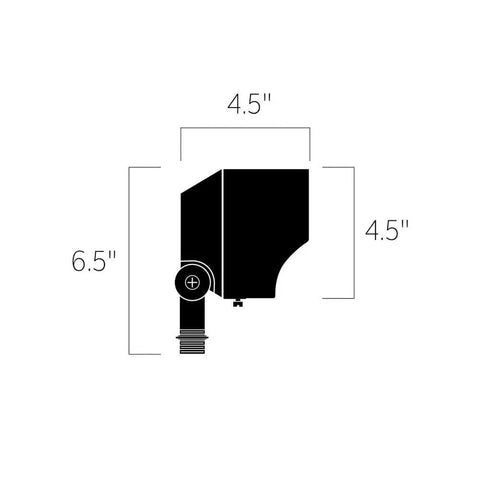 Accent 1 Light 12V Wall Sconce In Textured Architectural Bronze With Heat Resistant Clear Glass dimensions diagram