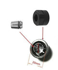 Half Inch Collet Nut Replacement Kit, 2 Pack, Heavy-Duty Drill Chuck Nut For Easy Bit Swaps, components shown with measurements.