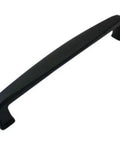 Ten Pack Flat Black Modern Cabinet Hardware Handle Pull With Five Inch Center To Center Spacing 128mm, sleek low-profile design.