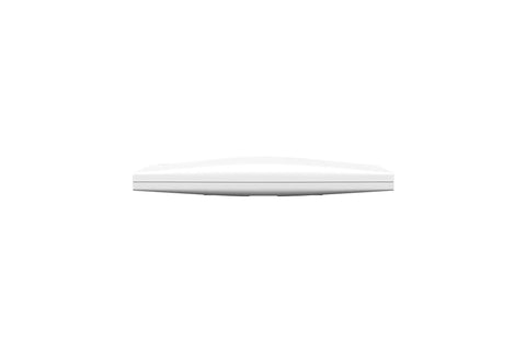 Premium Indoor Wireless Access Point Featuring WiFi Six 802 11Ax Dual Band Speed With 2 5 Gigabit Port viewed from side, sleek white design.