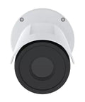 Hella Crisp Network Camera For Remote Surveillance With Motion Detection And Wired Connection Featuring F1.0 Aperture And 800X600 Resolution view from front with black lens and white casing.