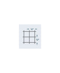 Diagram of 1/4 inch mesh grid for Quarter Inch Mesh Welded Wire Fence For Garden Protection And Small Animal Barriers, 24 Inch By 50 Foot