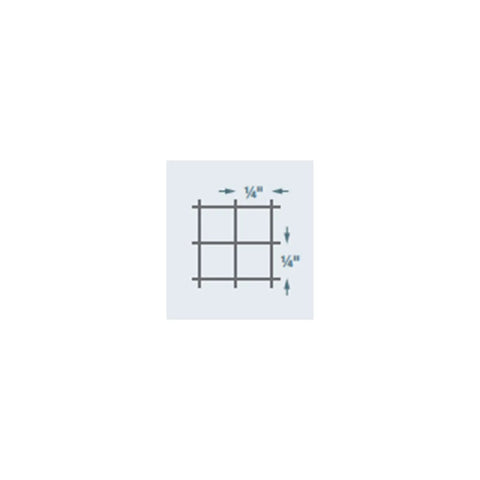 Diagram of 1/4 inch mesh grid for Quarter Inch Mesh Welded Wire Fence For Garden Protection And Small Animal Barriers, 24 Inch By 50 Foot