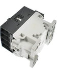 AF16-30-10-13 3 Pole IEC rated contactor, 18 Amps, 100-250V AC/DC coil, rear view, panel compatible electrical starter.