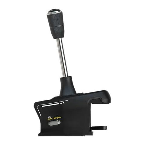 VelocityOne sim racing shifter and handbrake in black with chrome lever