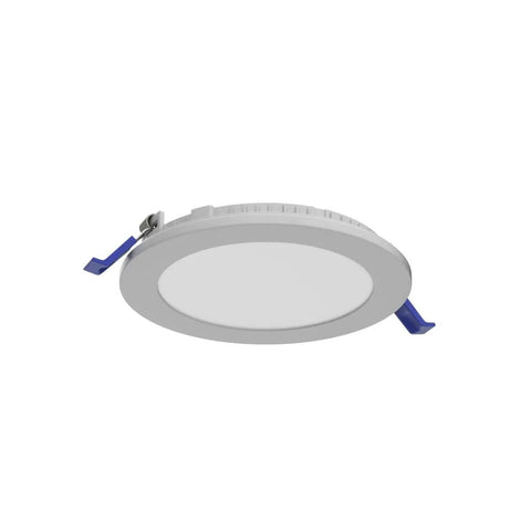 Six Pack 6 Inch 5CCT LED Recessed Lights With Night Light 2000K Amber Glow And Adjustable 2700K-5000K Ultra Thin Canless Wafer Downlights Dimmable 12W 110W Equivalent 1050 Lumens Easy Install