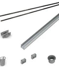 72 Inch Linear Shower Drain Rough In Kit Loaded With Sturdy Pvc Components Channel Trim And No Fuss Mounting Hardware, included fittings.