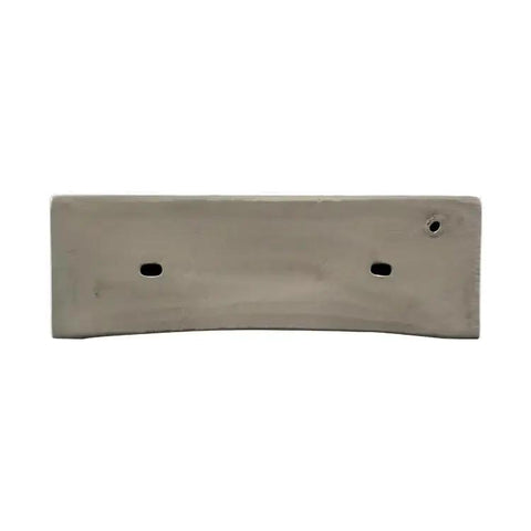 USZWBY Vessel Sinks Bathroom Vessel Sink Square Art Basin gray ceramic underside view with drain holes for installation