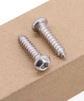 All Purpose Button Head Socket Cap Screws Set M5 X 45mm 304 Stainless Steel 18/8 With 3mm Hex Drive Self Tapping Point Full Thread 40 Pieces