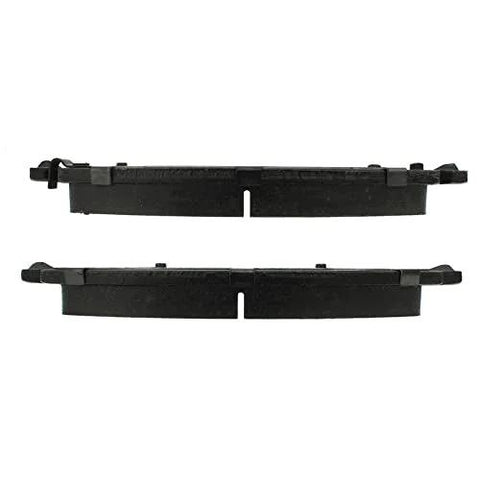 Centric 105.12100 Posi Quiet ceramic brake pads with shims and hardware, pair of black pads