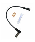 Two Pack ABS Wheel Speed Sensor 12 Inch 90 Degree Replacement For OEM 65187 300083 800573 801544 Fits Many Vehicles And Reduces Wheel Lockup And Stopping Distance Improves Stability And Handling, cable and connector view