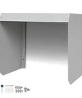 Heavy Duty Outdoor EV Charger Wall Mount Enclosure With All Weather Proof Armor For Tesla And Universal Charging Cables gray protective housing