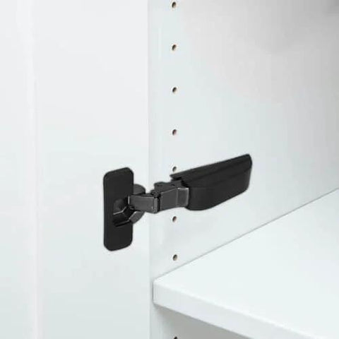 Soft Close Concealed Cabinet Door Hinges With Buffer Damper installed inside a cabinet, showcasing modern hardware design.