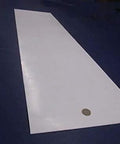 Virgin PTFE Sheet 1/16 Inch Thick 0.062 Inch By 12 Inch By 48 Inch High Purity Polytetrafluoroethylene on dark surface