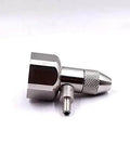 Waterjet diamond cutting head assembly, chrome metal body with knurled connector, angled side view, Amazon brand