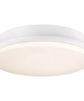 Kute LED Light Kit for Ceiling Fans, 16W, 1350 Lumens, Matte White Finish, showing round design