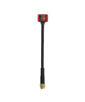 Core Five Point Eight Gigahertz Omnidirectional Drone Antenna With SMA Connector LHCP Red, single unit, front view
