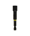 Pro Impact Driver Bit Set 5/16 Inch Hex Nut Driver Long Reach 3 Pack S2 Impact Rated Steel, single bit, yellow color code