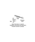Diagram illustrating installation of Built Different Heavy Duty Brushed Stainless Steel Gate Latch For Half Inch Tempered Glass Out Swing Pool Gate.