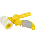 Eight Piece Paint Edger Roller Kit For Walls And Ceilings Ditch The Tape With This Smooth Edge Guide Tool, yellow paint roller with handle.