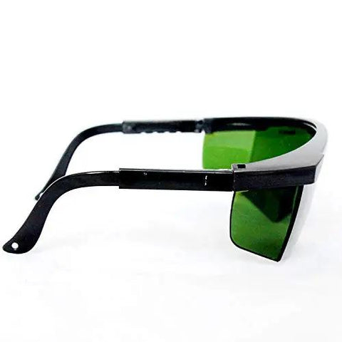 Straight Up Pro Level Erbium Laser Safety Glasses Blocking 2940 Nm Waves With OD4plus Optic Density Hardened Polycarbonate Lenses And Top Notch Visibility For Busy Dental Workplaces side view.